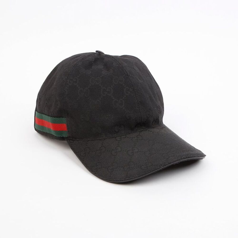 Web Gg Canvas Baseball Cap Black